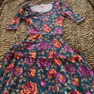 RARE- floral Lularoe Ana Dress